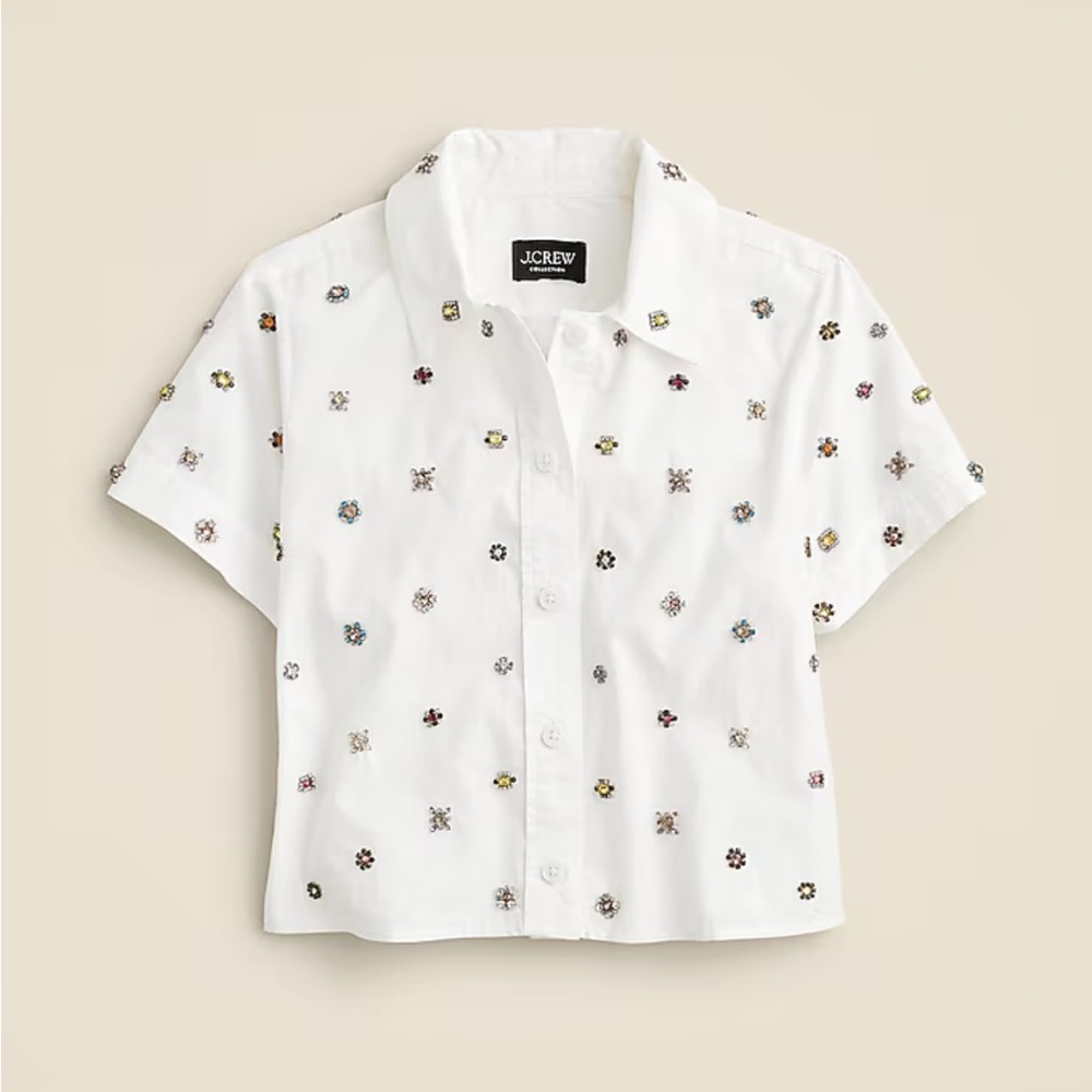 *NEW* J.Crew Collection Gamine Jewel Shirt